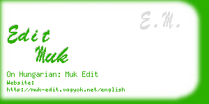 edit muk business card